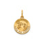 Round St. Gabriel-Spanish Medal in 14K Yellow Gold, 13.25mm - Sophia Jewelers