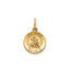 Round St. George Medal in 14K Yellow Gold, 11.5mm - Sophia Jewelers