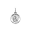 Round St. Gerard Medal in Sterling Silver, Satin - Sophia Jewelers