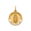 Our Lady of Guadalupe Medal in 14K Yellow Gold, 16.25mm - Sophia Jewelers