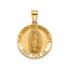 Our Lady of Guadalupe Medal in 14K Yellow Gold, 18.25mm - Sophia Jewelers