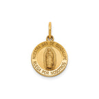 Our Lady of Guadalupe-Spanish Medal in 14K Yellow Gold, 13.25mm - Sophia Jewelers