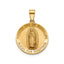 Our Lady of Guadalupe-Spanish Medal in 14K Yellow Gold, 18.25mm - Sophia Jewelers