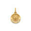 Round Holy Spirit Medal in 14K Yellow Gold, 11.5mm - Sophia Jewelers