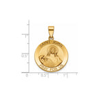 Round St. John Medal in 14K Yellow Gold, 22mm - Sophia Jewelers
