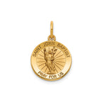 St. John the Baptist Medal in Gold-Plated Sterling Silver - Sophia Jewelers