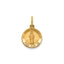 Round St. Jude Thaddeus Medal in 14K Yellow Gold, 11.5mm - Sophia Jewelers