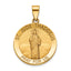Round St. Jude Thaddeus Medal in 14K Yellow Gold, 22mm - Sophia Jewelers