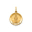Round St. Jude Thaddeus Medal in 14K Yellow Gold, 14.5mm - Sophia Jewelers