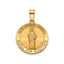 Round St. Jude Thaddeus-Spanish Medal in 14K Yellow Gold, 18.25mm - Sophia Jewelers