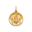 Round St. Leo Medal in 14K Yellow Gold, 16.25mm - Sophia Jewelers