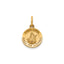 Round St. Lucy-Spanish Medal in 14K Yellow Gold, 11.5mm - Sophia Jewelers