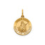 Round St. Lucy-Spanish Medal in 14K Yellow Gold, 14.5mm - Sophia Jewelers