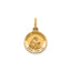 Round St. Magdalena Medal in 14K Yellow Gold, 11.5mm - Sophia Jewelers