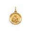 Round St. Magdalena Medal in 14K Yellow Gold, 14.5mm - Sophia Jewelers
