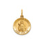 Round Maria Goretti Medal in 14K Yellow Gold, 14.5mm - Sophia Jewelers