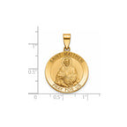 Round St. Matthew Medal in 14K Yellow Gold, 22mm - Sophia Jewelers