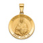 Round St. Matthew Medal in 14K Yellow Gold, 22mm - Sophia Jewelers