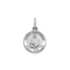 Round St. Matthew Medal in Sterling Silver, Satin - Sophia Jewelers