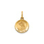 Round St. Michael Medal in 14K Yellow Gold, 11.5mm - Sophia Jewelers