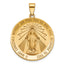 Round Miraculous Medal in 14K Yellow Gold, 27mm - Sophia Jewelers