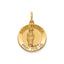 Round St. Patrick Medal in 14K Yellow Gold, 16.25mm - Sophia Jewelers
