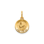 Round St. Paul Medal in 14K Yellow Gold, 11.5mm - Sophia Jewelers