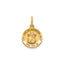 Round Perpetual Help Medal in 14K Yellow Gold, 11.5mm - Sophia Jewelers