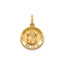 Round Perpetual Help Medal in 14K Yellow Gold, 13.25mm - Sophia Jewelers