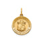 Round Perpetual Help-Spanish Medal in 14K Yellow Gold, 16.25mm - Sophia Jewelers