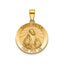 Round St. Peter Medal in 14K Yellow Gold, 18.25mm - Sophia Jewelers