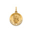 Round St. Raphael-Spanish Medal in 14K Yellow Gold, 14.5mm - Sophia Jewelers