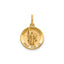 Round St. Raphael Medal in Gold-Plated Sterling Silver - Sophia Jewelers