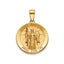 Round St. Raphael Medal in 14K Yellow Gold, 18.25mm - Sophia Jewelers