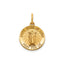 St. Rose of Lima Medal in 14K Yellow Gold, 14.5mm - Sophia Jewelers