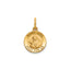 Round St. Rita Medal in 14K Yellow Gold, 11.5mm - Sophia Jewelers
