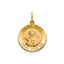 Round St. Rita Medal in 14K Yellow Gold, 16.25mm - Sophia Jewelers