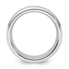 Men's Brushed and Polished Diamond Cobalt Wedding Band 8mm