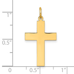 14k Polished Cross Pendant