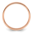 14k Rose Gold 5mm Lightweight Flat Wedding Band