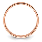 14k Rose Gold 6mm Lightweight Flat Wedding Band