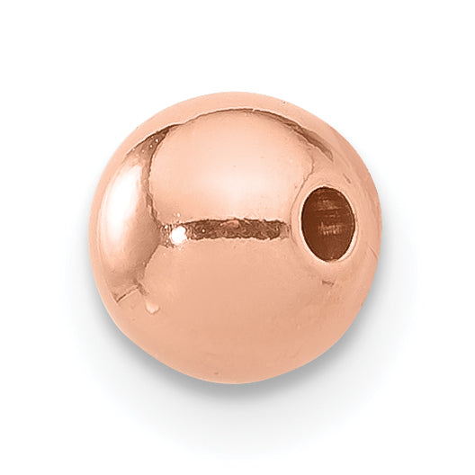 1/20 14K Rose Gold Filled 6.0mm Polished Medium Hole Bead