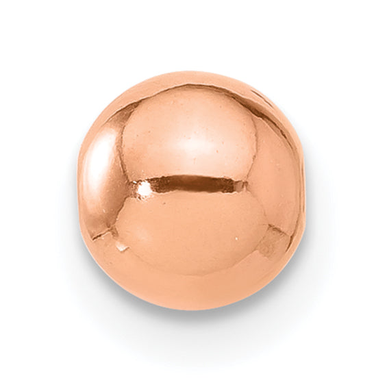 1/20 14K Rose Gold Filled 6.0mm Polished Medium Hole Bead