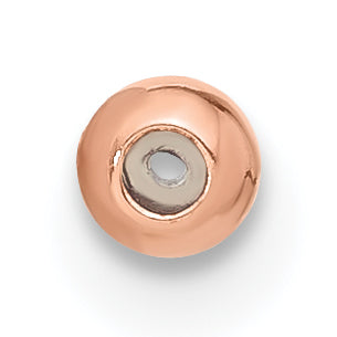 1/20 14K Rose Gold Filled 3.0mm w/ID Silicone Polished Bead
