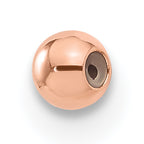 1/20 14K Rose Gold Filled 3.0mm w/ID Silicone Polished Bead