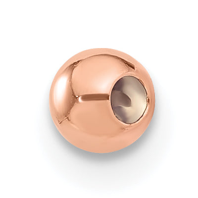 1/20 14K Rose Gold Filled 4.0mm w/ID Silicone Polished Bead