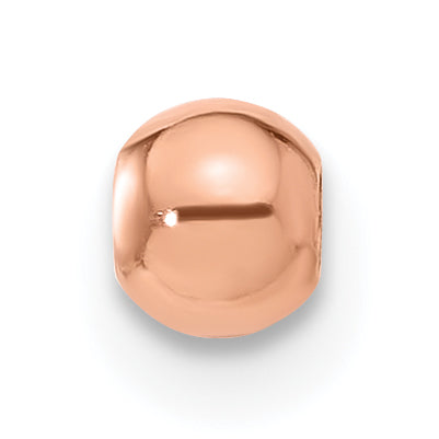 1/20 14K Rose Gold Filled 4.0mm w/ID Silicone Polished Bead