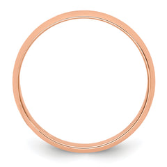 14k Rose Gold 4mm Lightweight Half Round Wedding Band Size 12