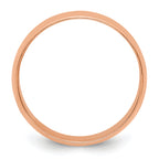 14k Rose Gold 7mm Lightweight Half Round Band