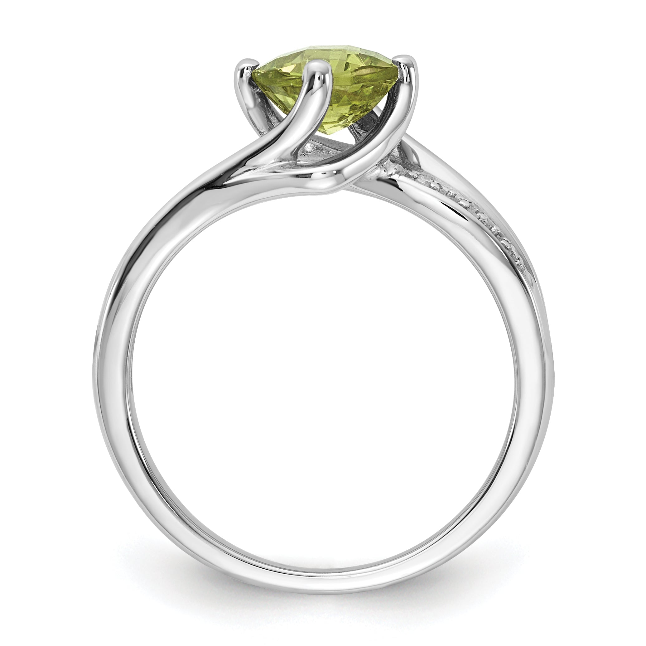 Sterling Silver Diamond Semi-Mount Ring Secondary image